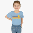 Asheville Baby Bodysuit - Retro Sun Asheville, North Carolina Baby Bodysuit-3