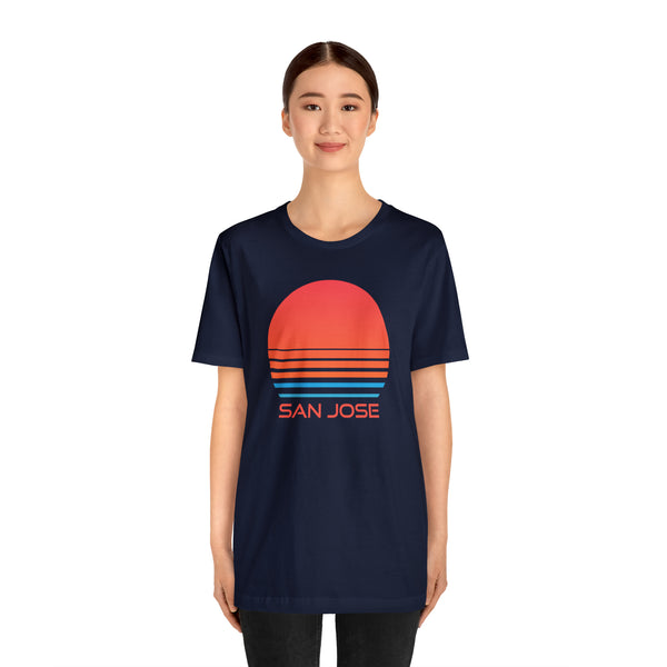San Jose, California T-Shirt - Retro 80s Unisex San Jose Shirt