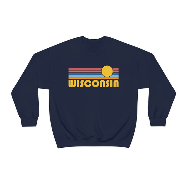 Wisconsin Sweatshirt - Retro Sunrise Unisex