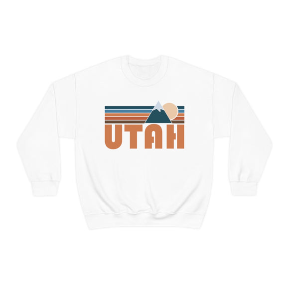 Utah Sweatshirt - Retro Mountain Crewneck Utah Sweatshirt