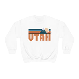 Utah Sweatshirt - Retro Mountain Crewneck Utah Sweatshirt