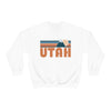Utah Sweatshirt - Retro Mountain Crewneck Utah Sweatshirt