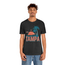 Tampa, Florida T-Shirt - Retro Palm Tree & Beach Unisex Tampa Shirt-52
