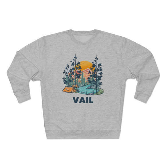Premium Vail Sweatshirt - Unisex Premium Crewneck Vail, Colorado Sweatshirt