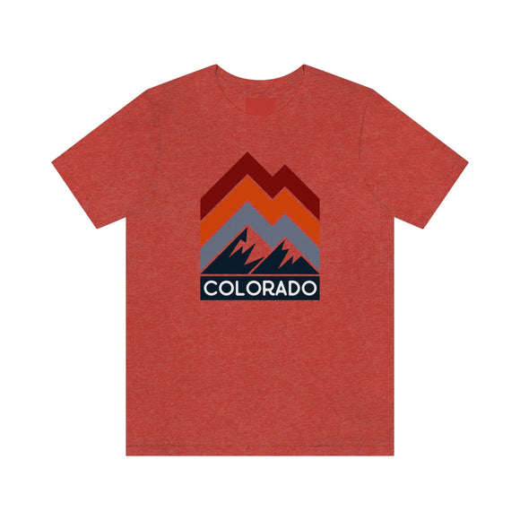 Colorado T-Shirt - Retro Mountain Line Unisex Colorado Shirt
