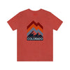Colorado T-Shirt - Retro Mountain Line Unisex Colorado Shirt