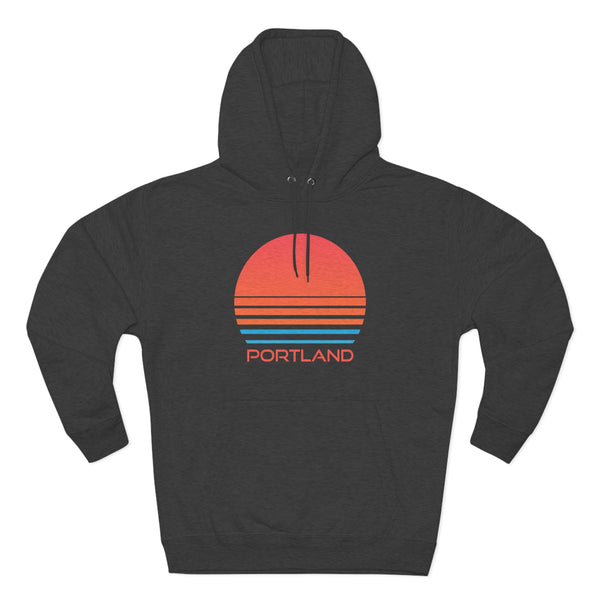 Premium Portland, Oregon Hoodie - Retro 80s Unisex Sweatshirt