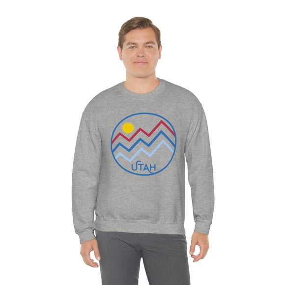 Utah Sweatshirt - Unisex Mountain Lines