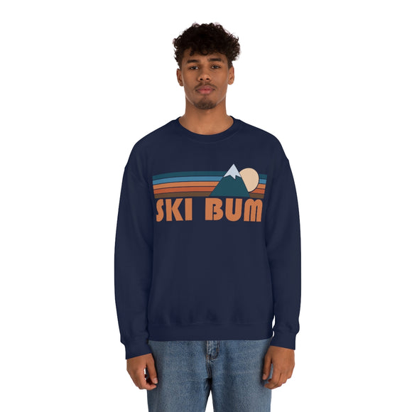 Ski Bum Sweatshirt - Retro Mountain Unisex