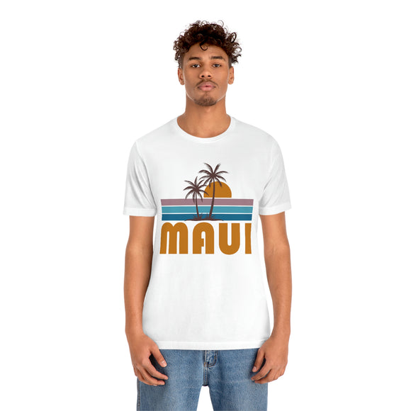 Maui, Hawaii T-Shirt - Retro Palm Tree Unisex Maui Shirt