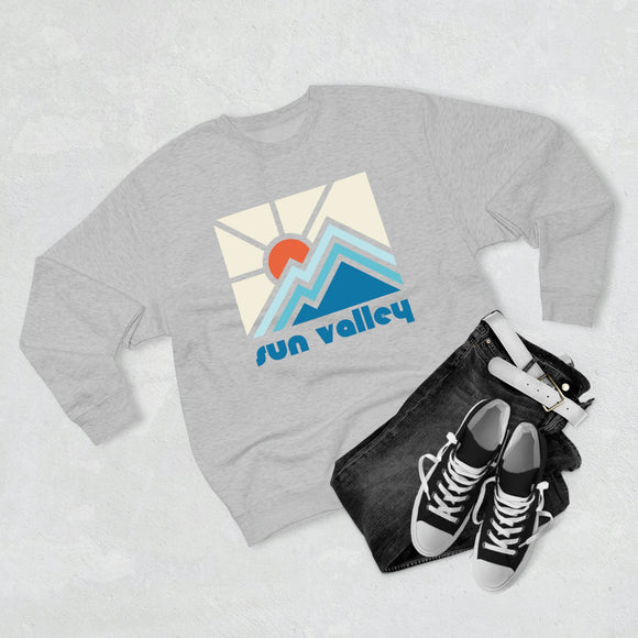 Premium Sun Valley, Idaho Crewneck Sweatshirt - Retro Unisex Sweatshirt