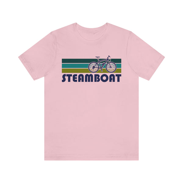 Steamboat T-Shirt - Retro Mountain Bike Adult Unisex Steamboat, Colorado T Shirt