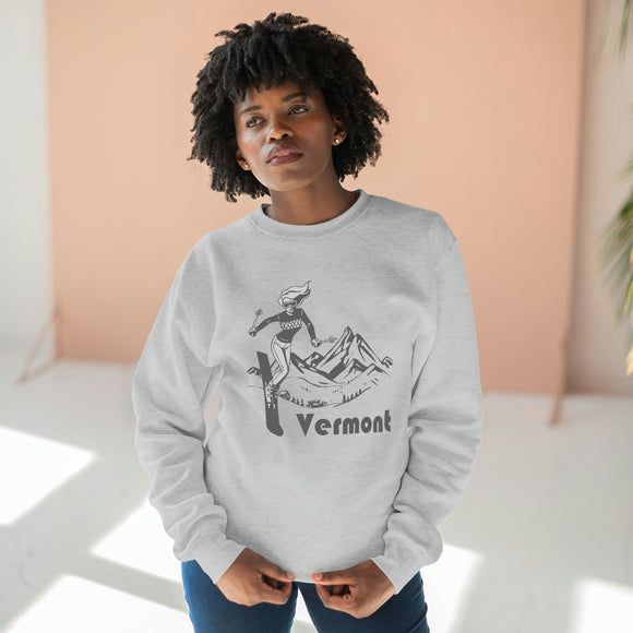 Premium Vermont Crewneck Sweatshirt - Retro Unisex Sweatshirt