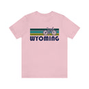 Wyoming T-Shirt - Retro Mountain Bike Adult Unisex Wyoming T Shirt-55
