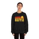 Austin, Texas Sweatshirt - Retro Sunset Unisex-10