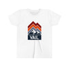 Vail Youth T-Shirt - Mountain Lines Colorado Kid's TShirt