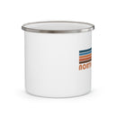 North Carolina Camp Mug - Retro Mountain Enamel Campfire North Carolina Mug-2