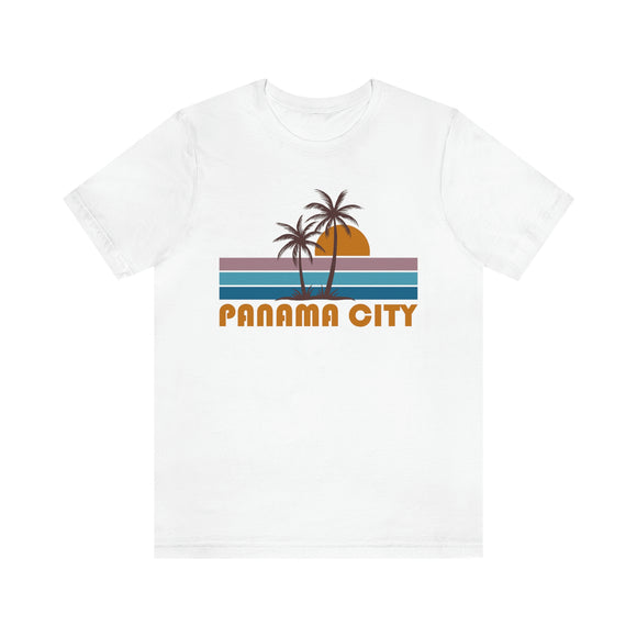 Panama City, Florida T-Shirt - Retro Palm Tree Unisex Panama City Shirt