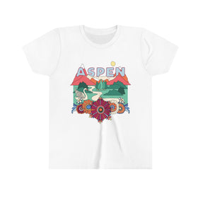 Aspen Youth T-Shirt - Boho Colorado Kid's TShirt