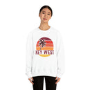 Key West, Florida Sweatshirt - Unisex Retro Palm Tree Crewneck Key West Sweatshirt-3
