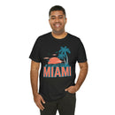 Miami, Florida T-Shirt - Retro Palm Tree & Beach Unisex Miami Shirt-32
