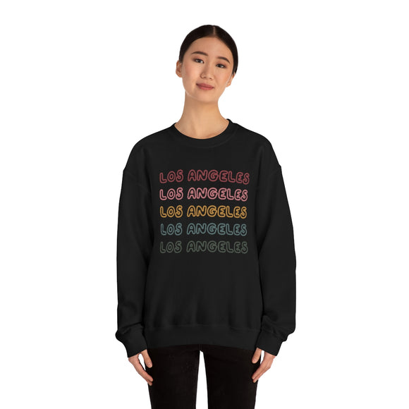 Los Angeles, California Sweatshirt - Retro Five Color Unisex