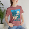 San Diego, California T-Shirt - Retro Palm Tree & Beach Unisex San Diego Shirt