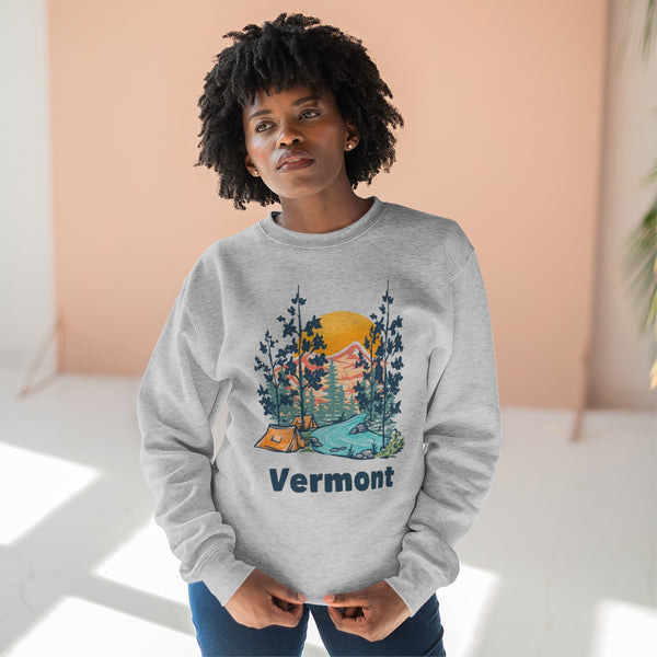 Premium Vermont Sweatshirt - Unisex Premium Crewneck Vermont Sweatshirt