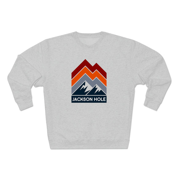 Premium Jackson Hole Sweatshirt - Retro Unisex Premium Crewneck Jackson Hole, Wyoming Sweatshirt