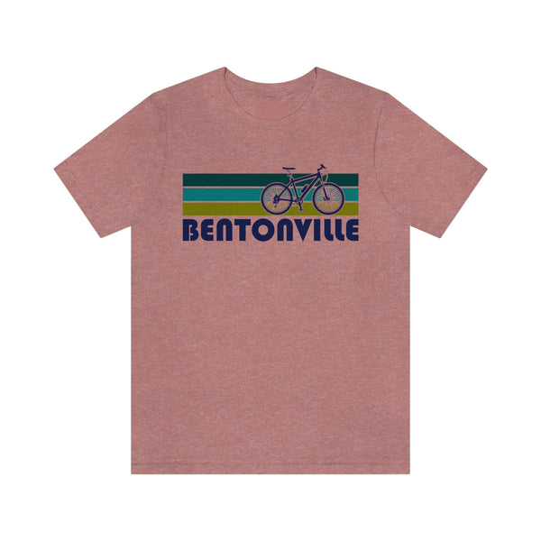 Bentonville T-Shirt - Retro Mountain Bike Adult Unisex Bentonville, Arkansas T Shirt