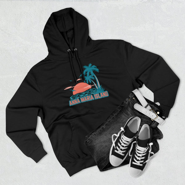 Premium Anna Maria Island, Florida Hoodie Hoodie - Palm Tree Unisex Sweatshirt