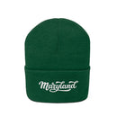 Maryland Beanie - Adult Hand Lettered Embroidered Maryland Knit Hat-10