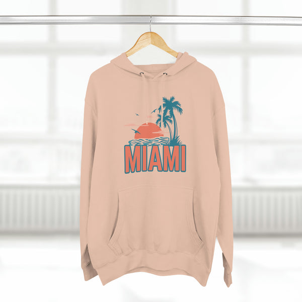 Premium Miami, Florida Hoodie - Palm Tree Unisex Sweatshirt