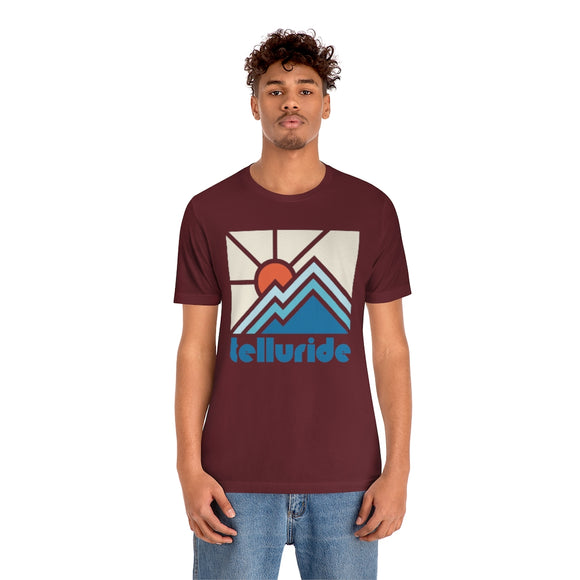 Telluride Shirt, Colorado Retro T-Shirt, Colorful Colorado tee, Telluride Mountain Shirt