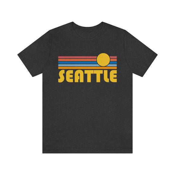 Seattle, Washington T-Shirt - Retro Sun Unisex Seattle T Shirt