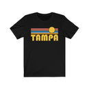 Tampa, Florida T-Shirt - Retro Sunrise Adult Unisex Tampa T Shirt-3