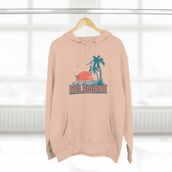 Premium Melbourne, Florida Hoodie - Palm Tree Unisex Sweatshirt
