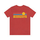 Minnesota T-Shirt - Retro Sun Unisex Minnesota T Shirt-15