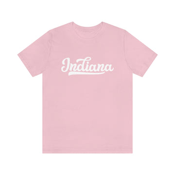 Buy pink Indiana T-Shirt - Hand Lettered Unisex Indiana Shirt