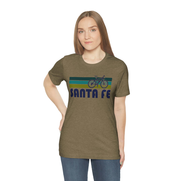 Santa Fe T-Shirt - Retro Mountain Bike Adult Unisex Santa Fe, New Mexico T Shirt
