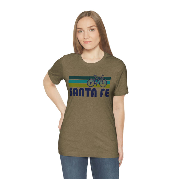 Santa Fe T-Shirt - Retro Mountain Bike Adult Unisex Santa Fe, New Mexico T Shirt