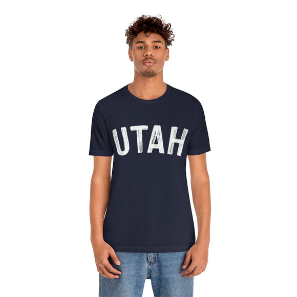 Utah T-Shirt - Paint Text Unisex Utah Shirt