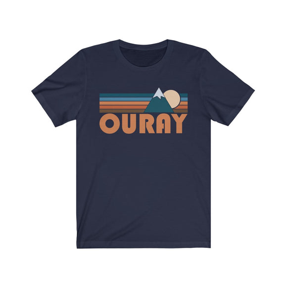 Ouray, Colorado T-Shirt - Retro Mountain Adult Unisex Ouray T Shirt