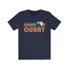 Ouray, Colorado T-Shirt - Retro Mountain Adult Unisex Ouray T Shirt