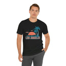 Los Angeles, California T-Shirt - Retro Palm Tree & Beach Unisex Los Angeles Shirt-30