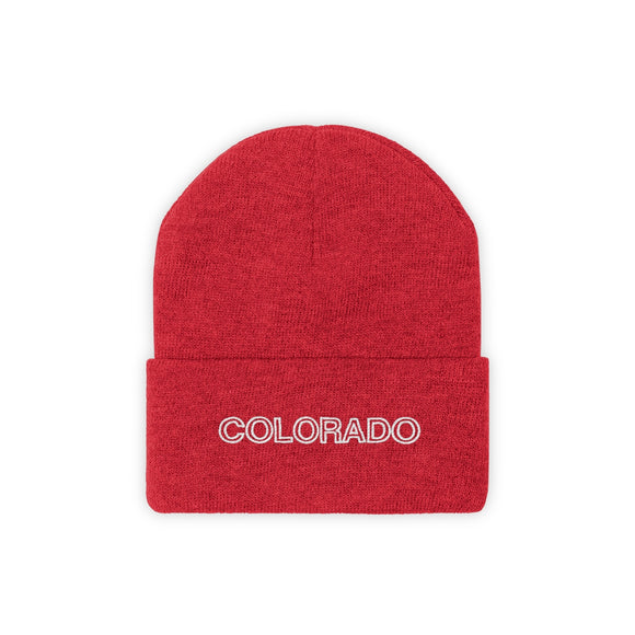 Colorado Beanie - Adult Embroidered Colorado Knit Hat