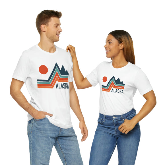 Alaska T-Shirt - Retro Mountain Unisex Alaska Shirt