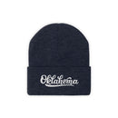 Oklahoma Beanie - Adult Hand Lettered Embroidered Oklahoma Knit Hat-9