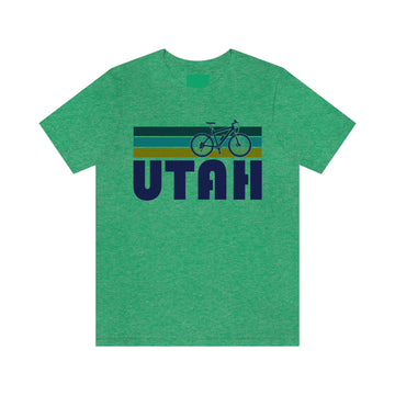 Buy heather-kelly Utah T-Shirt - Retro Mountain Bike Adult Unisex Utah T Shirt