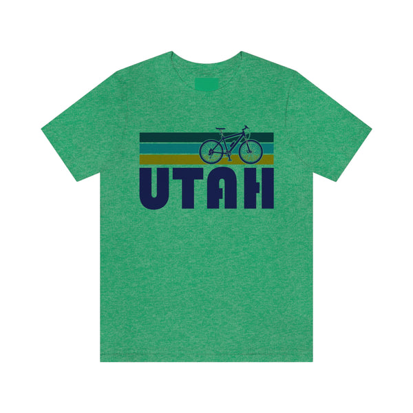 Utah T-Shirt - Retro Mountain Bike Adult Unisex Utah T Shirt